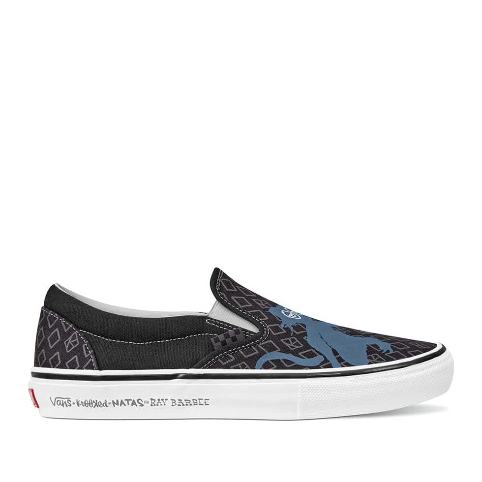 VANS SKATE SLIP-ON SHOES - KROOKED BY NATAS