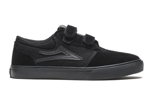 LAKAI SKATE SHOES GRIFFIN KIDS - BLACK/BLACK/SUEDE