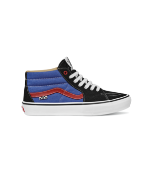 VANS SKATE GROSSO MID SHOES - UNIVERSITY RED/BLUE