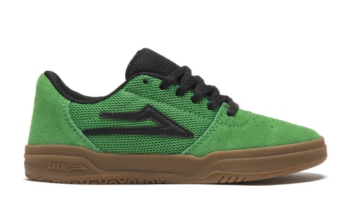 LAKAI BRIGHTON KIDS SHOES - GREEN SUEDE