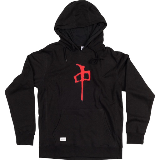 RDS HOODIE FELT CHUNG - BLACK/RED