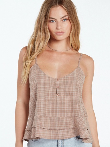 VOLCOM ISLAND CRUSH CAMI WOMEN'S- STONE