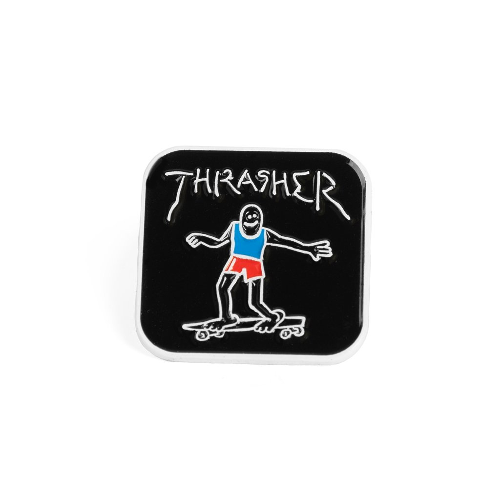 THRASHER GONZ LAPEL PIN 