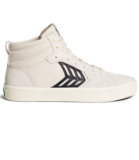 CARIUMA CATIBA PRO HIGH SKATE SHOES - OFF WHITE/VINTAGE NOIR
