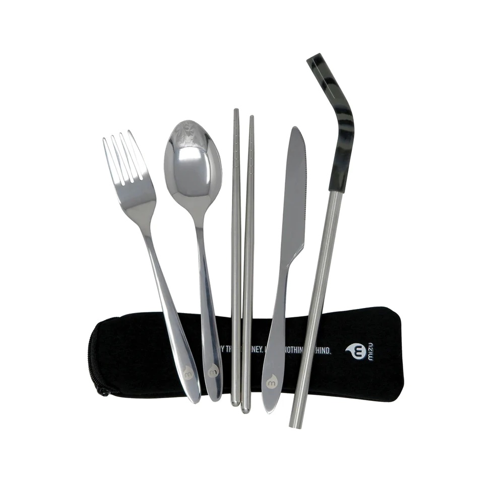 MIZU x 5-0 REUSABLE STAINLESS STEEL CUTLERY SET