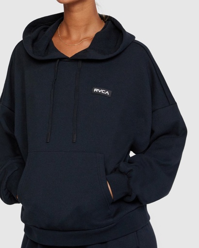 RVCA VA ESSENTIAL HOODIE FOR WOMEN - BLACK