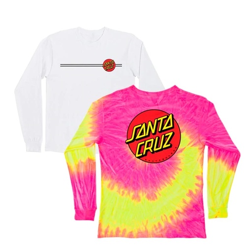 LONG SLEEVE SANTA CRUZ CLASSIC DOT - BERRY LIME SWIRL
