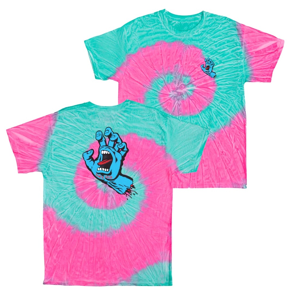 T-SHIRT SANTA CRUZ SCREAMING HAND - MINT FUSION
