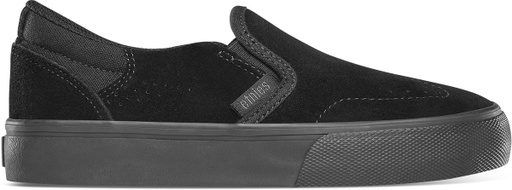 SOULIER ETNIES MARANA SLIP KIDS - NOIR/NOIR