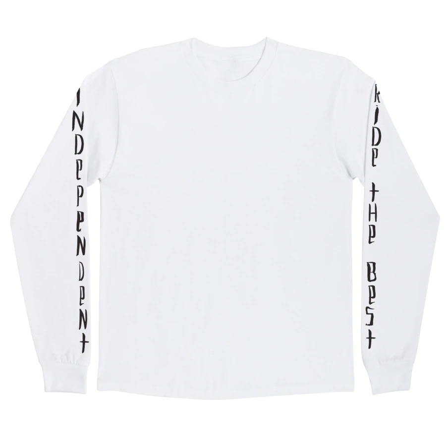 LONG SLEEVE T-SHIRT INDY X TONY HAWK TRANSMISSION - BLANC