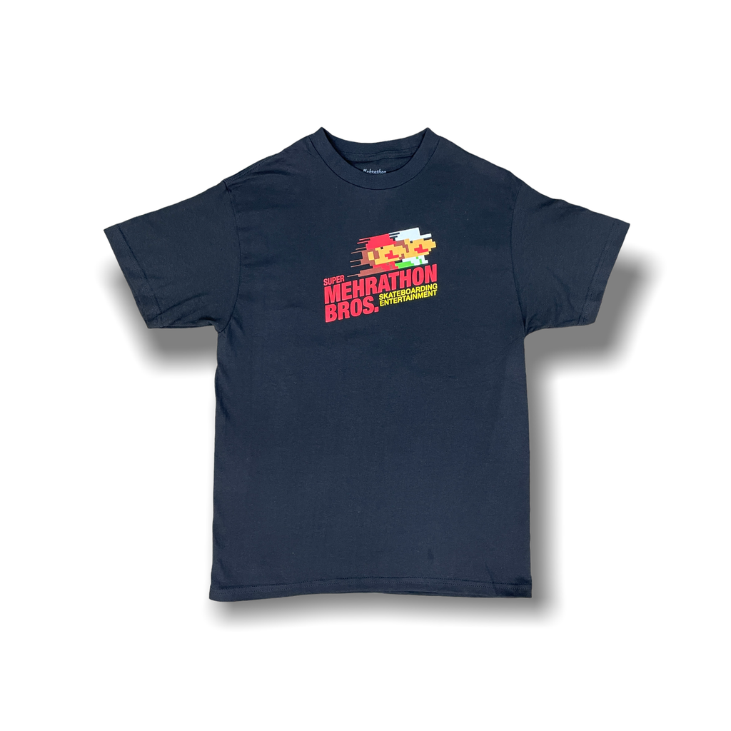 T-SHIRT MEHRATHON SUPER MEHRATHON BROS - NOIR