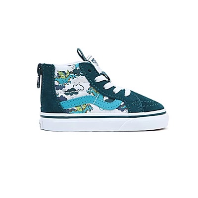 VANS TODDLER SK8-HI ZIP SHOES - MYTHICAL GLOW DEEP TEAL