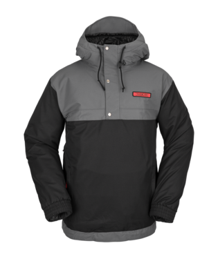 VOLCOM LONGO PULLOVER JACKET - BLACK