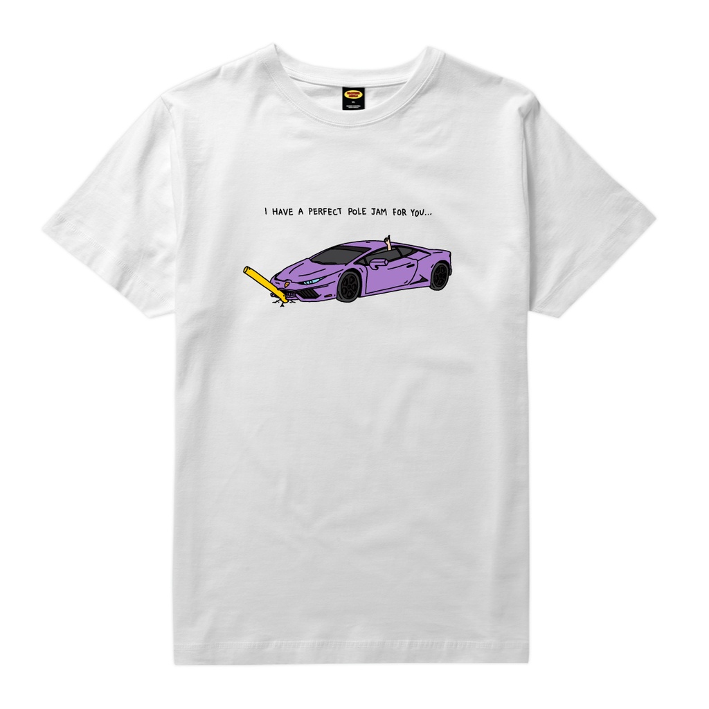 T-SHIRT BROTHER MERLE LAMBO - BLANC