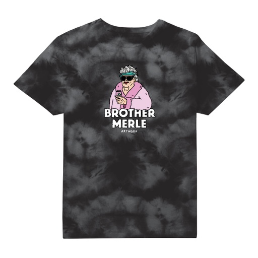 BROTHER MERLE T-SHIRT GRANDMA - BLACK TIE DYE
