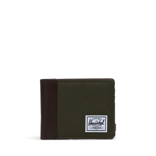 HERSCHEL WALLET HANK II - IVY GREEN/CHICORY COFFEE