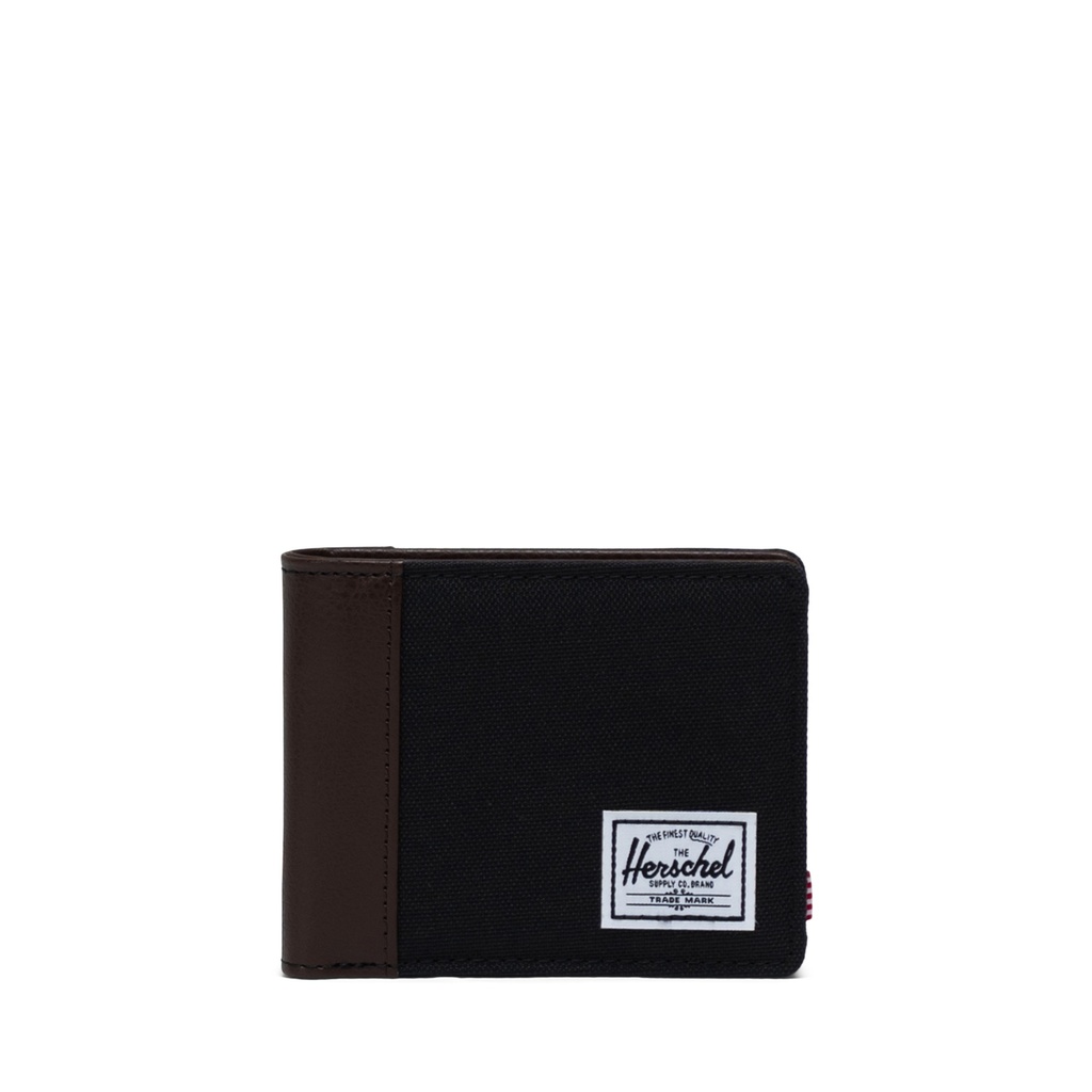 PORTEFEUILLE HERSCHEL HANK II - NOIR/CHICORY COFFEE