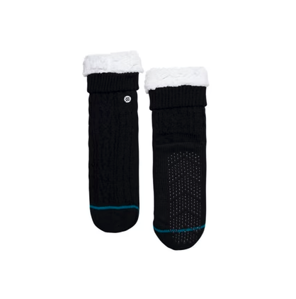STANCE SOCKS LIGHT HEAVY CUSHION ROWAN SLIPPER - BLACK