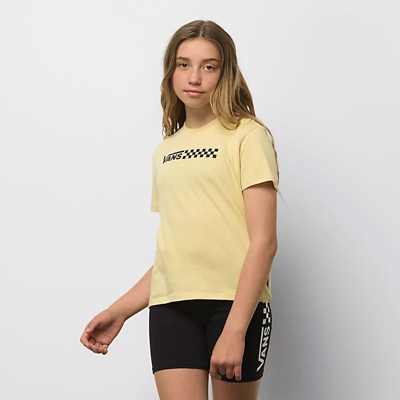 T-SHIRT VANS GIRLS ECSTATIC CREW TEE - RAFFIA