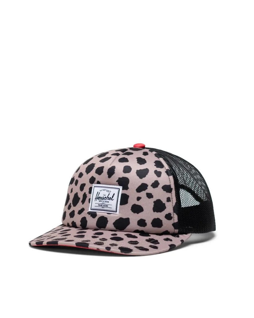 HERSCHEL WHALER MESH KIDS HAT - SAVANNA SPOTS/CAYENNE