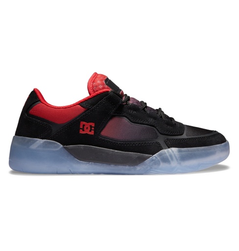 DC METRIC SKATE SHOES - BLACK/RED