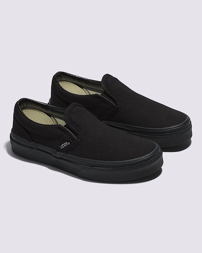 SOULIER VANS CLASSIC YOUTH SLIP-ON - Blk/Blk