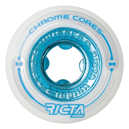 RICTA WHEELS CHROME CORE WHITE 99A 53mm