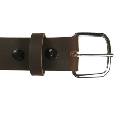 Ceinture 5-0 Leather Embossed Brown 
