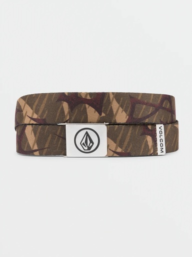 VOLCOM CIRCLE WEB BELT - ARMY