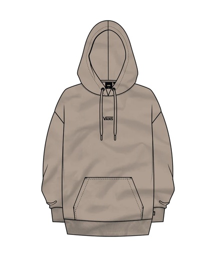 VANS WOMEN'S FEEL GOOD BOXY PULLOVER HOODIE - DESERT SAGE