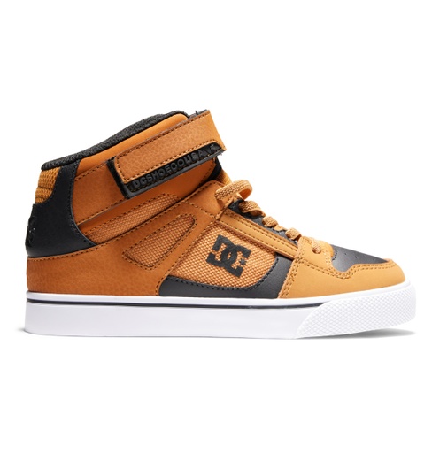 DC SHOES KIDS PURE HIGH-TOP EV -  WHEAT/BLACK