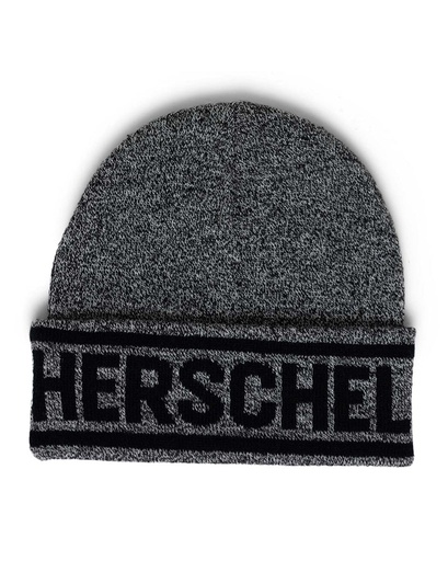 HERSCHEL ELMER BEANIE - HEATHER BLACK/BLACK