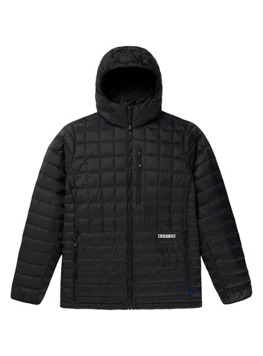 BURTON MID-HEAT HOODED DOWN INSULATED JACKET - TRUE BLACK