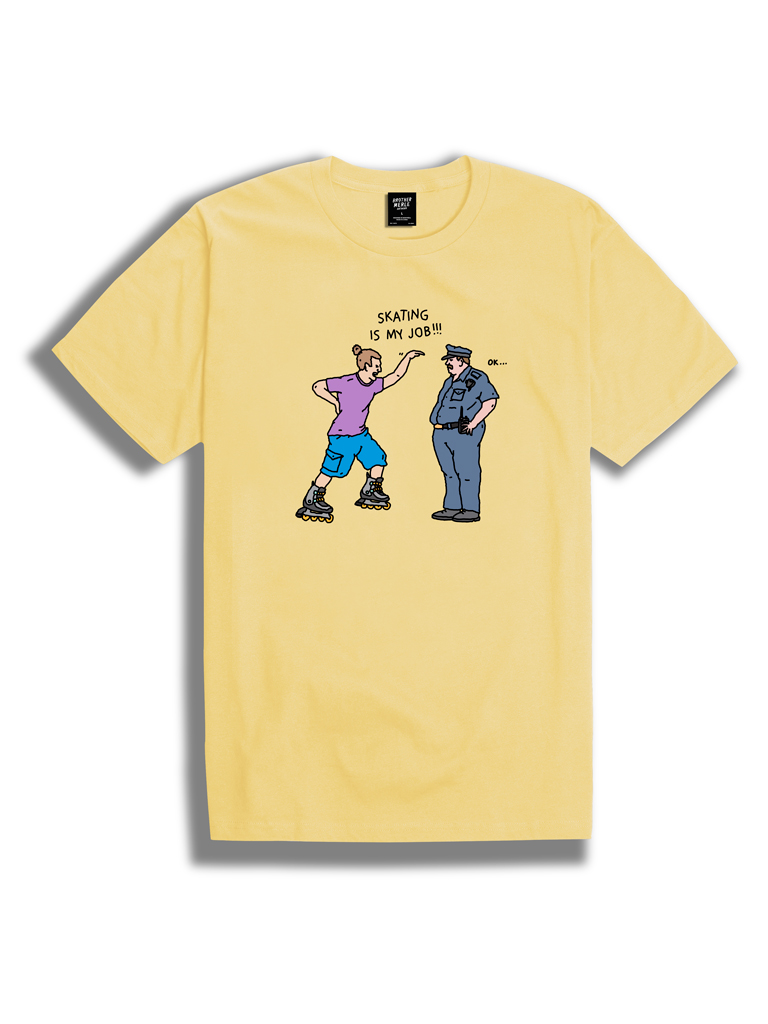 T-SHIRT BROTHER MERLE PRO SKATER - BANANA