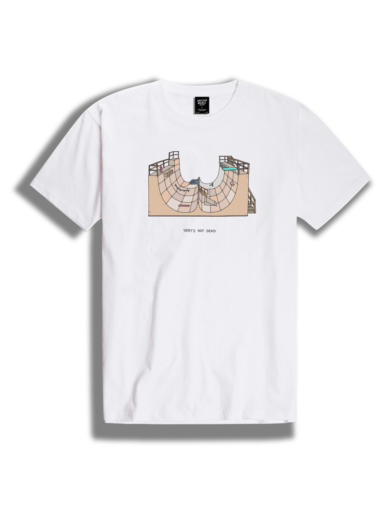 T-SHIRT BROTHER MERLE VERT RAMP - BLANC