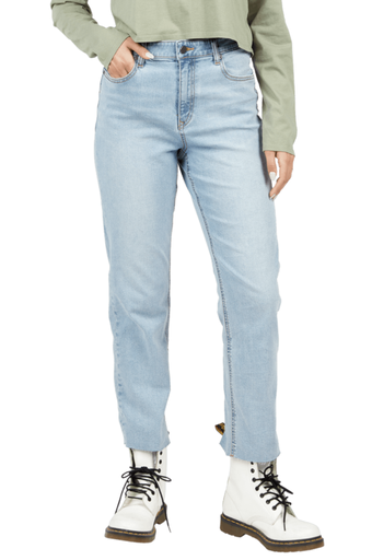 PANTALON VOLCOM STONED STRAIGHT POUR FEMME - RETRO BLUE