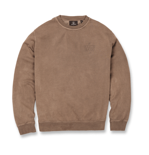 VOLCOM COMPSTONE CREW FLEECE - MUD