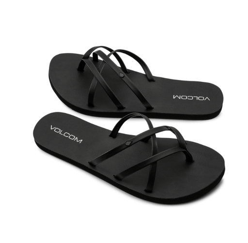 VOLCOM WOMEN'S SANDALS NEW SCHOOL II - BLACKOUT