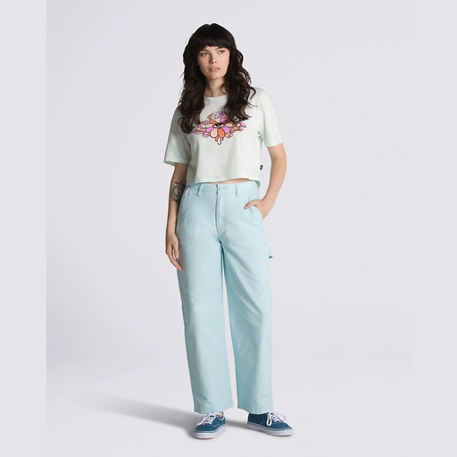 PANTALON VANS GROUND WORK HIGH RISE CARPENTER POUR FEMME - BLUE GLOW