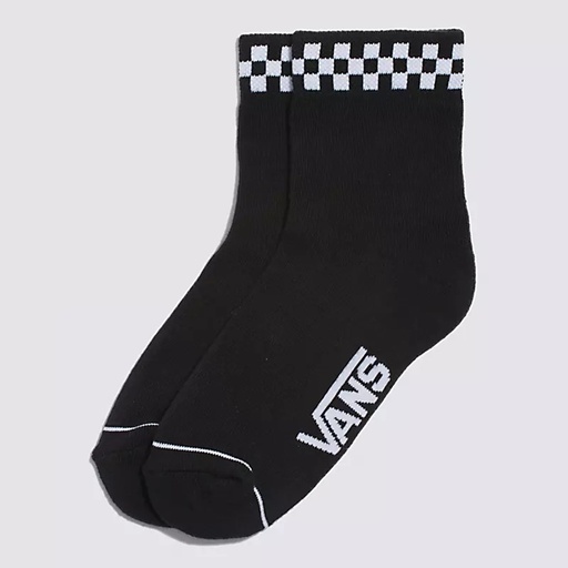 BAS VANS PEEK-A-CHECK ROX HALF CREW POUR PETITE FILLE - NOIR