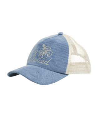 RVCA PARADISE TRUCKER HAT - DUSTY BLUE