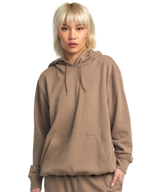 RVCA TEST DRIVE HOODIE FOR WOMEN - DARK KHAKI