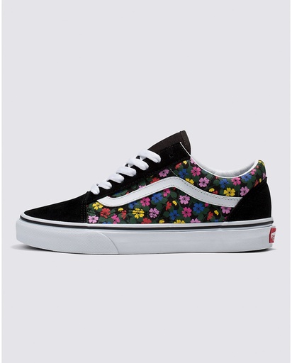 Vans Old Skool Shoes - Floral Black/White