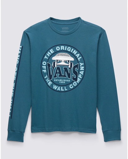 LONG SLEEVE T-SHIRT VANS JUNIOR OFF THE WALL COMPANY - TEAL