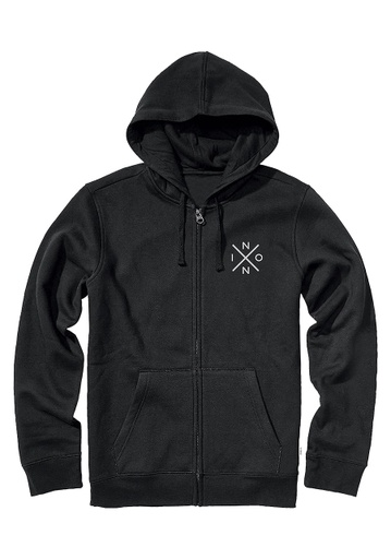 HOODIE NIXON SPOT FULL ZIP - BLACK