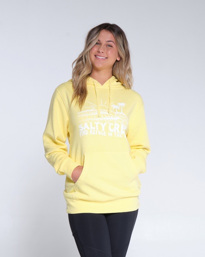 SALTY CREW WOMEN'S SHORE BREAK BOYFRIEND HOODY - SUNSHINE
