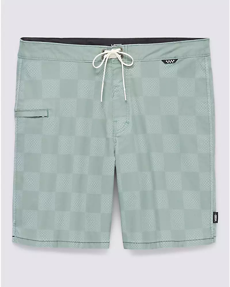 BOARDSHORT VANS THE DAILY VINTAGE CHECK 18" - CHINOIS GREEN
