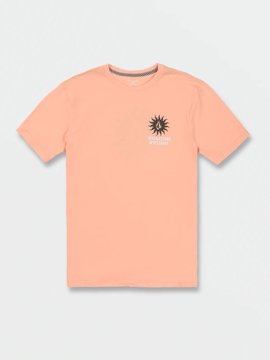 VOLCOM FARM TO YARN RAYZ SHORT SLEEVE TEE SHIRT - SUMMER ORANGE