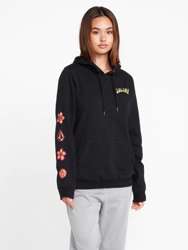 VOLCOM TRULY DEAL HOODIE - BLACK