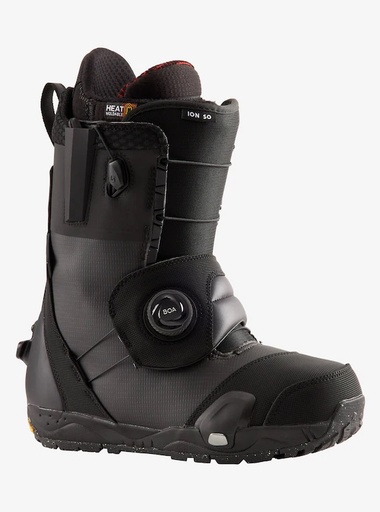 BURTON MEN'S ION STEP ON SNOWBOARD BOOTS - BLACK